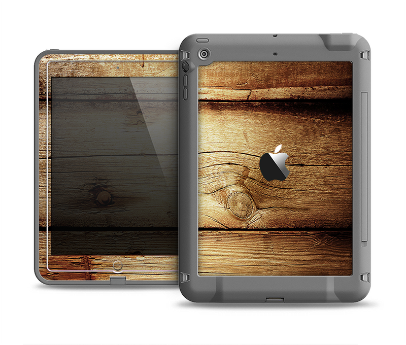 The Old Bolted Wooden Planks Apple iPad Mini LifeProof Fre Case Skin Set