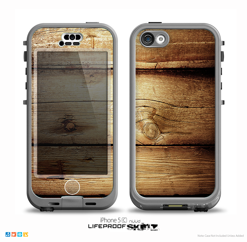 The Old Bolted Wooden Planks Skin for the iPhone 5c nüüd LifeProof Case