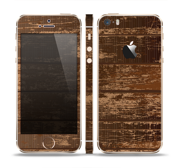The Old Worn Wooden Planks V2 Skin Set for the Apple iPhone 5s