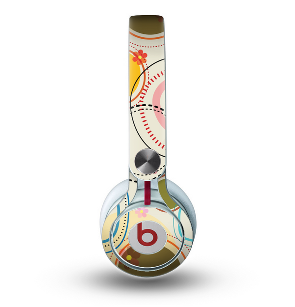 The Open Vintage Vector Swirls Skin for the Beats by Dre Mixr Headphones