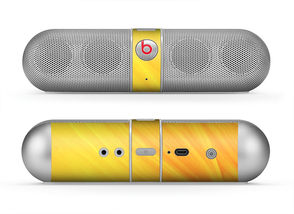 The Orange Abstract Wave Texture Skin for the Beats by Dre Pill Bluetooth Speaker