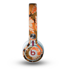 The Orange & Black Hawaiian Floral Pattern V4 Skin for the Beats by Dre Mixr Headphones