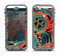 The Orange & Blue Abstract Shapes Apple iPhone 5c LifeProof Nuud Case Skin Set
