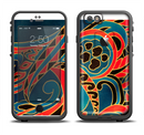 The Orange & Blue Abstract Shapes Apple iPhone 6/6s LifeProof Fre Case Skin Set