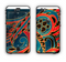 The Orange & Blue Abstract Shapes Apple iPhone 6 Plus LifeProof Nuud Case Skin Set