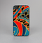 The Orange & Blue Abstract Shapes Skin-Sert for the Apple iPhone 4-4s Skin-Sert Case