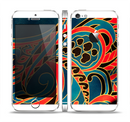 The Orange & Blue Abstract Shapes Skin Set for the Apple iPhone 5