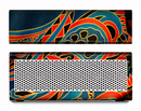The Orange & Blue Abstract Shapes Skin for the Braven 570 Wireless Bluetooth Speaker