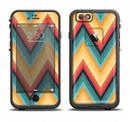 The Orange & Blue Chevron Textured Apple iPhone 6/6s LifeProof Fre Case Skin Set