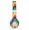 The Orange & Blue Chevron Textured Skin for the Beats by Dre Solo 2 Headphones