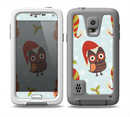 The Orange Cartoon Winter Owls Skin Samsung Galaxy S5 frē LifeProof Case.png