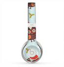 The Orange Cartoon Winter Owls Skin for the Beats by Dre Solo 2 Headphones