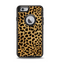 The Orange Cheetah Fur Pattern Apple iPhone 6 Otterbox Defender Case Skin Set