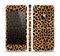 The Orange Cheetah Fur Pattern Skin Set for the Apple iPhone 5