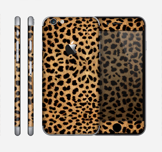 The Orange Cheetah Fur Pattern Skin for the Apple iPhone 6