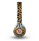 The Orange Cheetah Fur Pattern Skin for the Beats by Dre Mixr Headphones