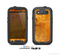 The Orange Cracked & Scratched Surface Skin For The Samsung Galaxy S3 LifeProof Case