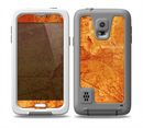 The Orange Cracked & Scratched Surface Skin for the Samsung Galaxy S5 frē LifeProof Case