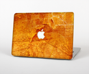 The Orange Cracked & Scratched Surface Skin Set for the Apple MacBook Pro 15" with Retina Display