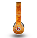 The Orange Cracked & Scratched Surface Skin for the Beats by Dre Original Solo-Solo HD Headphones
