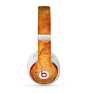 The Orange Cracked & Scratched Surface Skin for the Beats by Dre Studio (2013+ Version) Headphones