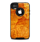 The Orange Cracked & Scratched Surface Skin for the iPhone 4-4s OtterBox Commuter Case