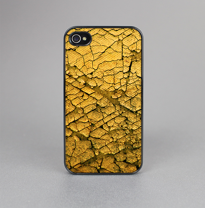 The Orange Cracked Surface Skin-Sert for the Apple iPhone 4-4s Skin-Sert Case