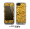 The Orange Cracked Surface Skin for the Apple iPhone 5c LifeProof Case