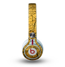 The Orange Cracked Surface Skin for the Beats by Dre Mixr Headphones