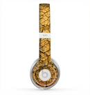The Orange Cracked & Scratched Surface Skin for the Beats by Dre Solo 2 Headphones