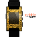 The Orange Cracked Surface Skin for the Pebble SmartWatch