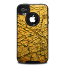 The Orange Cracked Surface Skin for the iPhone 4-4s OtterBox Commuter Case