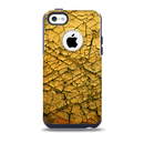 The Orange Cracked Surface Skin for the iPhone 5c OtterBox Commuter Case
