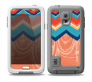The Orange Dreamcatcher Chevron Skin for the Samsung Galaxy S5 frē LifeProof Case