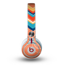 The Orange Dreamcatcher Chevron Skin for the Beats by Dre Mixr Headphones