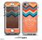 The Orange Dreamcatcher Chevron Skin for the iPhone 5-5s NUUD LifeProof Case for the LifeProof Skin