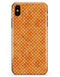 The Orange Grungy Watercolored Polka Dots - iPhone X Clipit Case