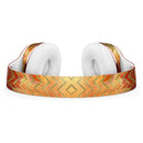 The Orange Grungy Watercolors with Chevron Full-Body Skin Kit for the Beats by Dre Solo 3 Wireless Headphones