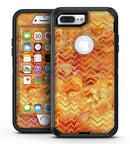 The Orange Grungy Watercolors with Chevron - iPhone 7 Plus/8 Plus OtterBox Case & Skin Kits