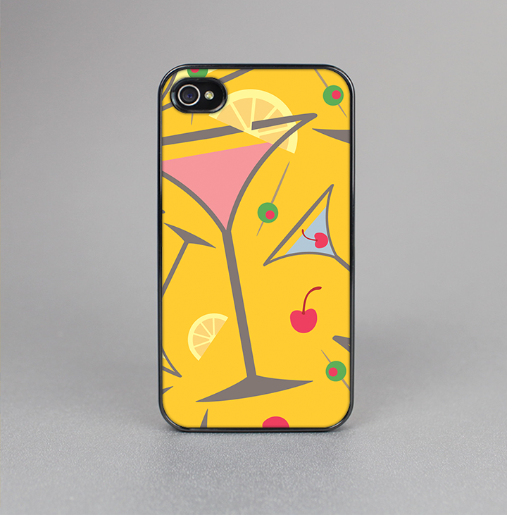 The Orange Martini Drinks With Lemons Skin-Sert for the Apple iPhone 4-4s Skin-Sert Case