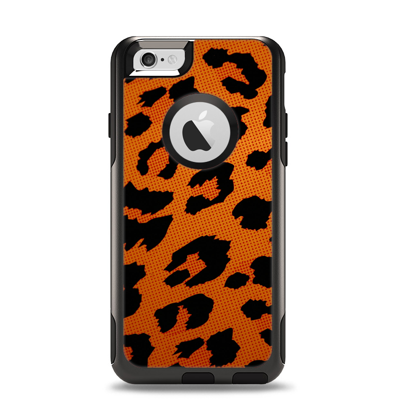 The Orange Vector Animal Print Apple iPhone 6 Otterbox Commuter Case Skin Set