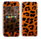 The Orange Vector Animal Print Skin for the Apple iPhone 5c