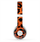 The Orange Vector Animal Print Skin for the Beats by Dre Solo 2 Headphones