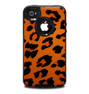 The Orange Vector Animal Print Skin for the iPhone 4-4s OtterBox Commuter Case