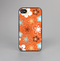 The Orange Vector Floral with Blue Skin-Sert for the Apple iPhone 4-4s Skin-Sert Case