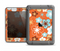 The Orange Vector Floral with Blue Apple iPad Air LifeProof Fre Case Skin Set