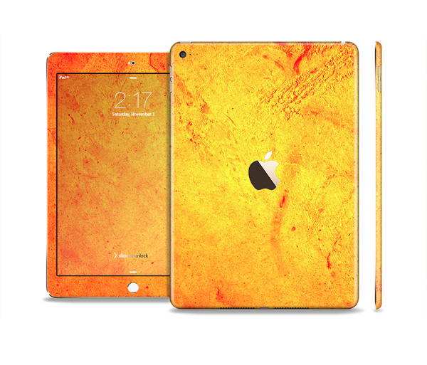 The Orange Vibrant Texture Skin Set for the Apple iPad Pro