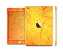The Orange Vibrant Texture Full Body Skin Set for the Apple iPad Mini 3