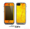 The Orange Vibrant Texture Skin for the Apple iPhone 5c LifeProof Case