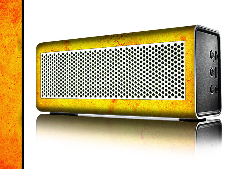 The Orange Vibrant Texture Skin for the Braven 570 Wireless Bluetooth Speaker